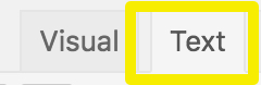 WordPress-Visual-Text html editor
